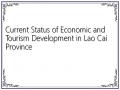 Current Status of Economic and Tourism Development in Lao Cai Province
