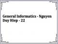 General Informatics - Nguyen Duy Hiep - 22
