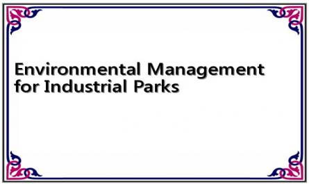 Environmental Management for Industrial Parks