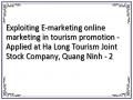 Exploiting E-marketing online marketing in tourism promotion - Applied at Ha Long Tourism Joint Stock Company, Quang Ninh - 2