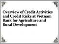 Overview of Credit Activities and Credit Risks at Vietnam Bank for Agriculture and Rural Development