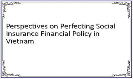 Perspectives on Perfecting Social Insurance Financial Policy in Vietnam
