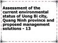 Assessment of the current environmental status of Uong Bi city, Quang Ninh province and proposed management solutions - 13