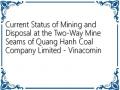 Current Status of Mining and Disposal at the Two-Way Mine Seams of Quang Hanh Coal Company Limited - Vinacomin