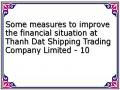 Some measures to improve the financial situation at Thanh Dat Shipping Trading Company Limited - 10