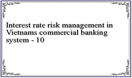 Interest rate risk management in Vietnams commercial banking system - 10