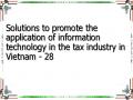 Solutions to promote the application of information technology in the tax industry in Vietnam - 28
