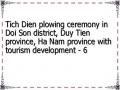 Tich Dien plowing ceremony in Doi Son district, Duy Tien province, Ha Nam province with tourism development - 6