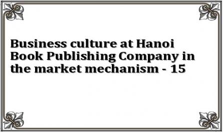 Business culture at Hanoi Book Publishing Company in the market mechanism - 15
