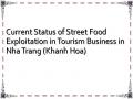 Current Status of Street Food Exploitation in Tourism Business in Nha Trang (Khanh Hoa)