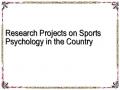 Research Projects on Sports Psychology in the Country