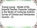 Truong Luong - Model of the Imperial Teacher Character Subtype in the Works of Confucian Authors Survey of Chinese and Vietnamese Sources - 21