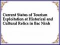 Current Status of Tourism Exploitation at Historical and Cultural Relics in Bac Ninh
