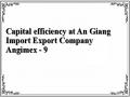 Capital efficiency at An Giang Import Export Company Angimex - 9