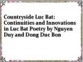 Countryside Luc Bat: Continuities and Innovations in Luc Bat Poetry by Nguyen Duy and Dong Duc Bon