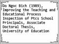 Do Ngoc Bich (1989), Improving the Teaching and Educational Process Inspection of Ptcs School Principals, Associate Doctoral Thesis, University of Education