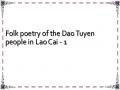 Folk poetry of the Dao Tuyen people in Lao Cai - 1