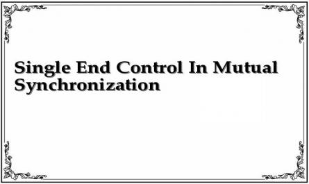 Single End Control In Mutual Synchronization