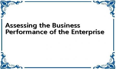 Assessing the Business Performance of the Enterprise