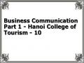 Business Communication Part 1 - Hanoi College of Tourism - 10
