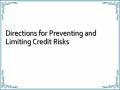 Directions for Preventing and Limiting Credit Risks