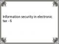 Information security in electronic tax - 6