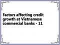 Factors affecting credit growth at Vietnamese commercial banks - 11