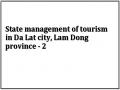 State management of tourism in Da Lat city, Lam Dong province - 2