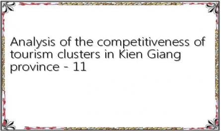 Analysis of the competitiveness of tourism clusters in Kien Giang province - 11