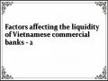 Factors affecting the liquidity of Vietnamese commercial banks - 2