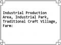 Industrial Production Area, Industrial Park, Traditional Craft Village, Farm: