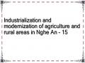 Industrialization and modernization of agriculture and rural areas in Nghe An - 15