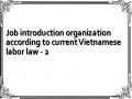 Job introduction organization according to current Vietnamese labor law - 2