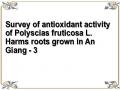 Survey of antioxidant activity of Polyscias fruticosa L. Harms roots grown in An Giang - 3