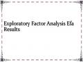 Exploratory Factor Analysis Efa Results