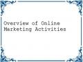 Overview of Online Marketing Activities