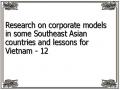 Research on corporate models in some Southeast Asian countries and lessons for Vietnam - 12