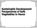 Sustainable Development Perspectives of Safe Vegetables in Hanoi