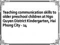 Teaching communication skills to older preschool children at Ngo Quyen District Kindergarten, Hai Phong City - 14
