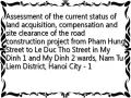 Assessment of the current status of land acquisition, compensation and site clearance of the road construction project from Pham Hung Street to Le Duc Tho Street in My Dinh 1 and My Dinh 2 wards, Nam Tu Liem District, Hanoi City - 1