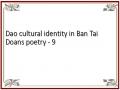 Dao cultural identity in Ban Tai Doans poetry - 9