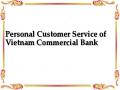 Personal Customer Service of Vietnam Commercial Bank