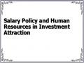 Salary Policy and Human Resources in Investment Attraction