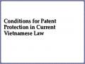 Conditions for Patent Protection in Current Vietnamese Law