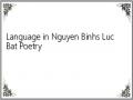 Language in Nguyen Binhs Luc Bat Poetry