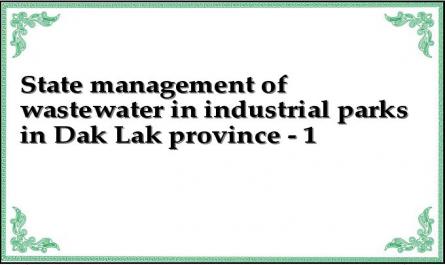 State management of wastewater in industrial parks in Dak Lak province - 1