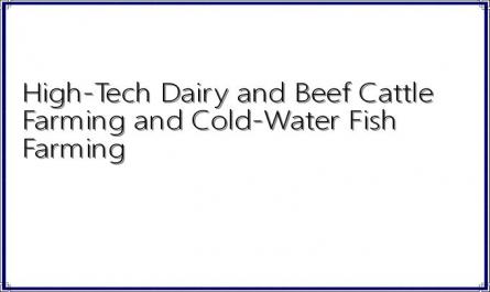 High-Tech Dairy and Beef Cattle Farming and Cold-Water Fish Farming