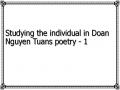 Studying the individual in Doan Nguyen Tuans poetry - 1