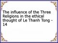 The influence of the Three Religions in the ethical thought of Le Thanh Tong - 14