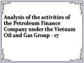 Analysis of the activities of the Petroleum Finance Company under the Vietnam Oil and Gas Group - 17